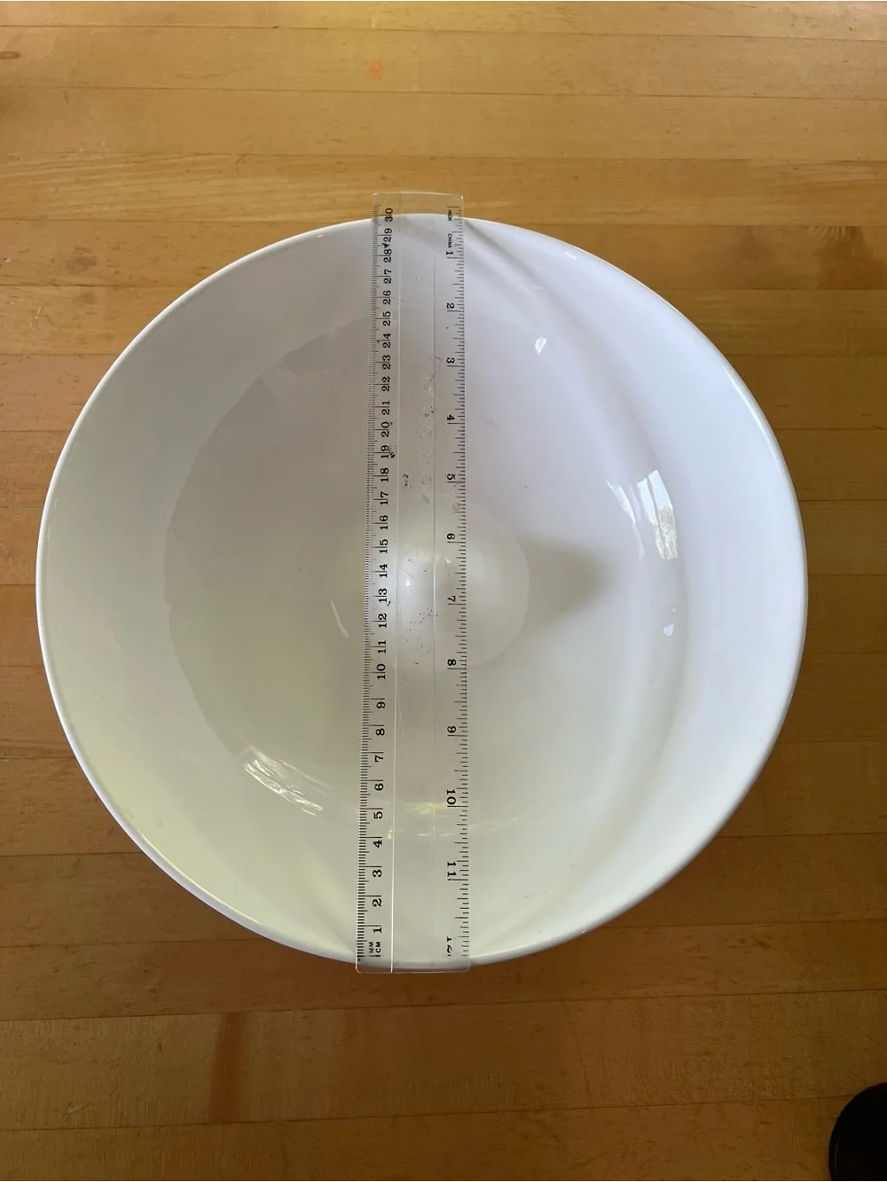 EGO by Schmelling Salad Bowl White 12 inches wide